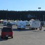 <p align=left>Premier soir, on couche dans le Walmart de Whitehorse. 